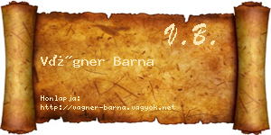 Vágner Barna névjegykártya